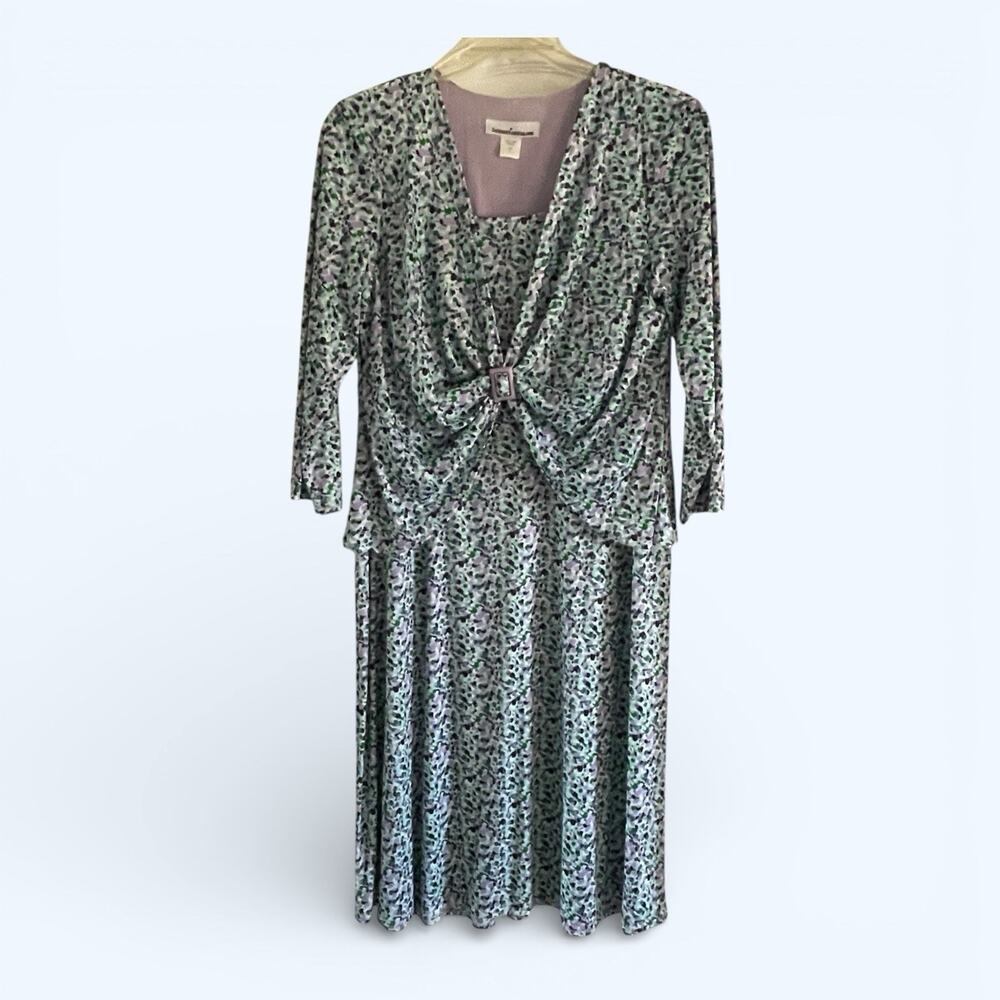 Serengeti Catalog Lavendar and Blue Gathered Front Dress size Large